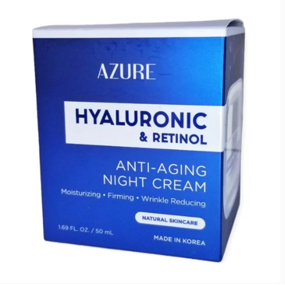 Azure HYALURONIC RETINOL Anti‎ Aging Night Cream 1.69 FL OZ 50 ML New In Box